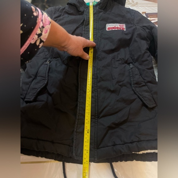 ZICAC Rocket Rugged 1965 Durable Black WARM Cotton Coat/ Jacket Womens Size M - Picture 8 of 9